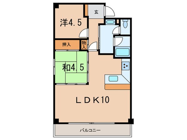 メイピ－ス芦屋の物件間取画像